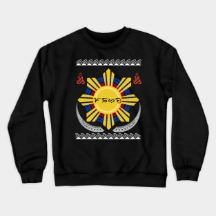 Philippine Sun / Badlit word Padayon (to Continue) Crewneck Sweatshirt